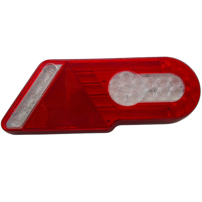 FANALE POSTERIORE UIVERSALE CON CABLAGGIO ADATTATORE ASPOCK LUNGO 25CM