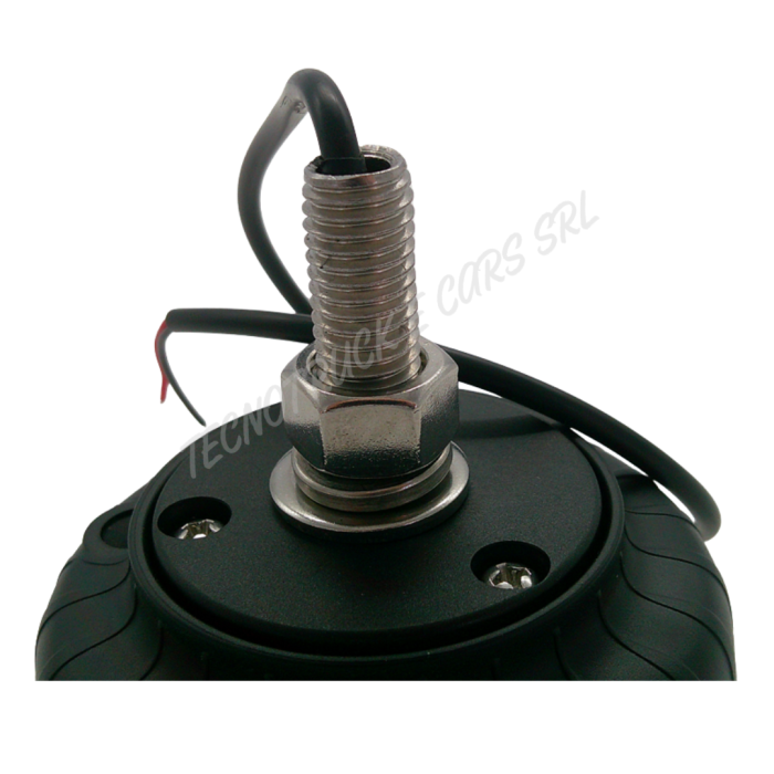 Faro rotante a led 12/24v ambra con attacco a vite